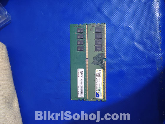 Transcend+Twinmos 4+4=8GB DDR4 2400Mhz Ram